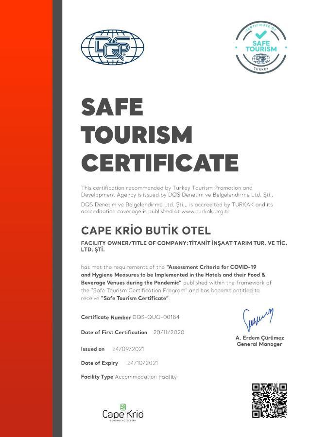 Cape Krio Boutique Hotel & Spa - Over 9 Years Old Adult Only Datça Kültér fotó